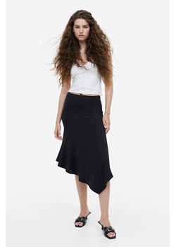 H & M - Asymetryczna spódnica z dżerseju - Czarny ze sklepu H&M w kategorii Spódnice - zdjęcie 170039841