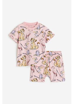 H & M - Bawełniana piżama - Różowy ze sklepu H&M w kategorii Piżamy dziecięce - zdjęcie 170040042