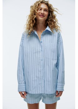 H & M - Bawełniana koszula - Niebieski ze sklepu H&M w kategorii Piżamy damskie - zdjęcie 170040062