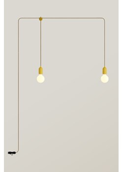 H & M - Zewnętrzna 2-ramienna Lampa Plug-in Z Żarówkami - Złoty ze sklepu H&M w kategorii Oświetlenie ogrodowe - zdjęcie 170040232