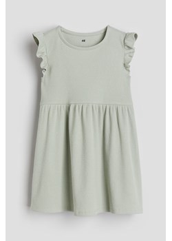 H & M - Sukienka z dżerseju w prążki - Zielony ze sklepu H&M w kategorii Sukienki dziewczęce - zdjęcie 170040242