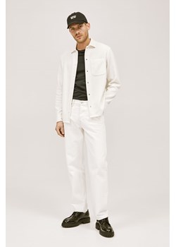 H & M - Waflowa koszula Regular Fit - Biały ze sklepu H&M w kategorii Kurtki męskie - zdjęcie 170040421