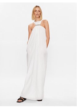 Fabiana Filippi Sukienka letnia ABD273B590 Biały Relaxed Fit ze sklepu MODIVO w kategorii Sukienki - zdjęcie 170040802