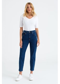 Spodnie damskie jeansowe z wysokim stanem ze sklepu 5.10.15 w kategorii Jeansy damskie - zdjęcie 170043634
