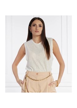 Pinko Lniany top TARA | Relaxed fit ze sklepu Gomez Fashion Store w kategorii Bluzki damskie - zdjęcie 170043772