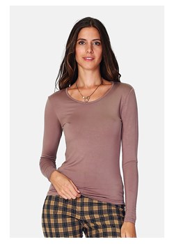 ASSUILI Koszulka w kolorze szarobrązowym ze sklepu Limango Polska w kategorii Bluzki damskie - zdjęcie 170044371