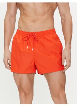 Calvin Klein Swimwear Szorty kąpielowe KM0KM00956 Pomarańczowy Regular Fit ze sklepu MODIVO w kategorii Kąpielówki - zdjęcie 170045221