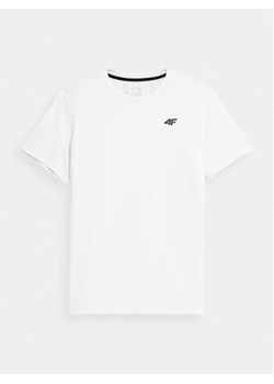 4F T-Shirt 4FWSS24TFTSM598 Biały Regular Fit ze sklepu MODIVO w kategorii T-shirty męskie - zdjęcie 170045240