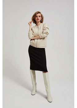 Ołówkowa spódnica w swetrowy wzór czarna ze sklepu Moodo.pl w kategorii Spódnice - zdjęcie 170046240