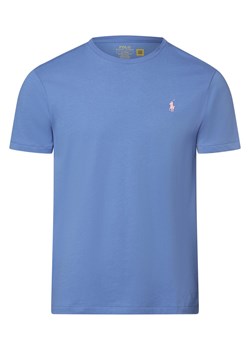 Polo Ralph Lauren T-shirt męski Mężczyźni Bawełna niebieski jednolity ze sklepu vangraaf w kategorii T-shirty męskie - zdjęcie 170049041