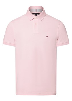 Tommy Hilfiger Męska koszulka polo Mężczyźni Bawełna różowy jednolity ze sklepu vangraaf w kategorii T-shirty męskie - zdjęcie 170049052