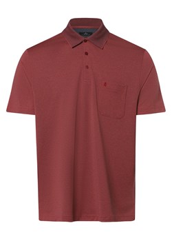 Ragman Męska koszulka polo Mężczyźni bordowy wzorzysty ze sklepu vangraaf w kategorii T-shirty męskie - zdjęcie 170049054