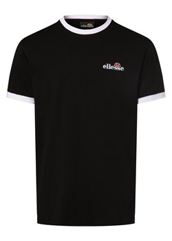 ellesse T-shirt męski Mężczyźni Bawełna czarny jednolity ze sklepu vangraaf w kategorii T-shirty męskie - zdjęcie 170049061