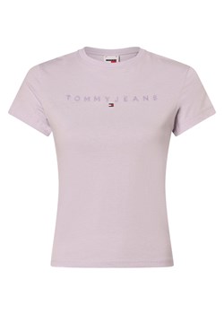 Tommy Jeans Koszulka damska Kobiety Bawełna bzowy jednolity ze sklepu vangraaf w kategorii Bluzki damskie - zdjęcie 170049090