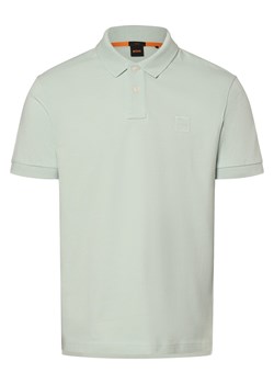 BOSS Orange Męska koszulka polo - Passenger Mężczyźni Bawełna seledynowy jednolity ze sklepu vangraaf w kategorii T-shirty męskie - zdjęcie 170049110