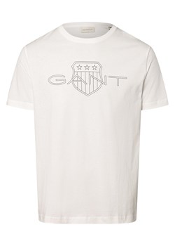 Gant Koszulka męska Mężczyźni Bawełna écru nadruk ze sklepu vangraaf w kategorii T-shirty męskie - zdjęcie 170049140