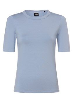 BOSS Koszulka damska - Efita Kobiety jasnoniebieski jednolity ze sklepu vangraaf w kategorii Bluzki damskie - zdjęcie 170049161