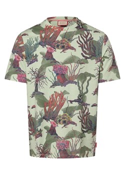 Scotch & Soda Koszulka męska Mężczyźni Bawełna zielony wzorzysty ze sklepu vangraaf w kategorii T-shirty męskie - zdjęcie 170049194