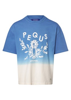 PEQUS Koszulka męska Mężczyźni Bawełna niebieski jednolity ze sklepu vangraaf w kategorii T-shirty męskie - zdjęcie 170049201