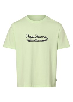 Pepe Jeans Koszulka męska - Claude Mężczyźni Bawełna kiwi nadruk ze sklepu vangraaf w kategorii T-shirty męskie - zdjęcie 170049204