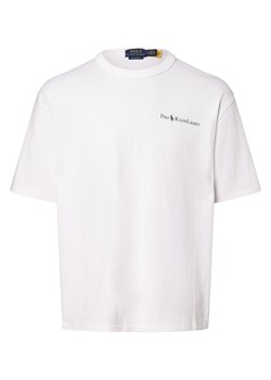 Polo Ralph Lauren Koszulka męska Mężczyźni Bawełna biały jednolity ze sklepu vangraaf w kategorii T-shirty męskie - zdjęcie 170049223