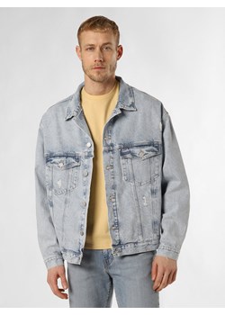 Tommy Jeans Męska kurtka dżinsowa Mężczyźni Bawełna bielony jednolity ze sklepu vangraaf w kategorii Kurtki męskie - zdjęcie 170049322
