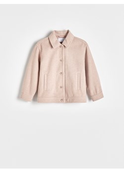 Reserved - Kurtka koszulowa - kremowy ze sklepu Reserved w kategorii Kurtki dziewczęce - zdjęcie 170052222