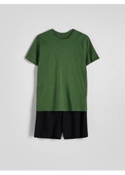 Reserved - Dwuczęściowa piżama - zielony ze sklepu Reserved w kategorii Piżamy męskie - zdjęcie 170052252