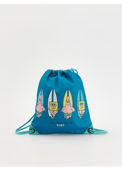 Reserved - Worek SpongeBob - turkusowy ze sklepu Reserved w kategorii Plecaki dla dzieci - zdjęcie 170052651