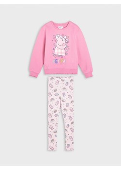 Sinsay - Komplet: bluza i legginsy Świnka Peppa - różowy ze sklepu Sinsay w kategorii Komplety dziewczęce - zdjęcie 170053593