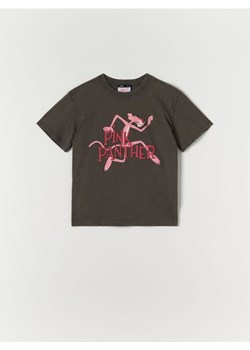 Sinsay - Koszulka Różowa Pantera - szary ze sklepu Sinsay w kategorii Bluzki damskie - zdjęcie 170053743