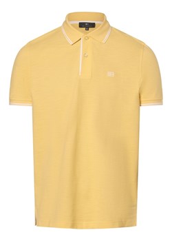 Nils Sundström Męska koszulka polo Mężczyźni Bawełna żółty jednolity ze sklepu vangraaf w kategorii T-shirty męskie - zdjęcie 170055992