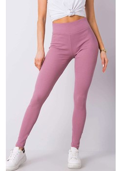 Prążkowane legginsy damskie różowe RV-LG-6379.11X, Kolor ciemny różowy, Rozmiar S, Merribel ze sklepu Intymna w kategorii Spodnie damskie - zdjęcie 170056974