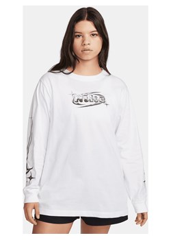 Damski T-shirt z długim rękawem Nike Sportswear - Biel ze sklepu Nike poland w kategorii Bluzki damskie - zdjęcie 170057494