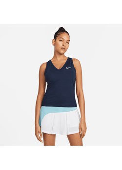 Damska koszulka bez rękawów do tenisa NikeCourt Victory - Niebieski ze sklepu Nike poland w kategorii Bluzki damskie - zdjęcie 170057502
