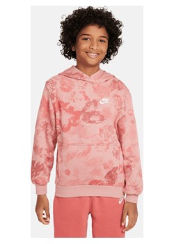 Bluza z kapturem dla dużych dzieci Nike Sportswear Club Fleece - Różowy ze sklepu Nike poland w kategorii Bluzy dziewczęce - zdjęcie 170057513