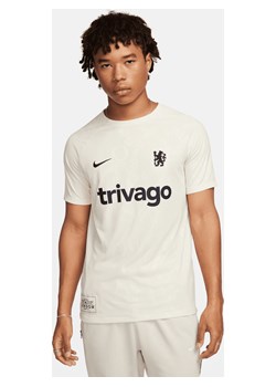 Męska przedmeczowa koszulka piłkarska z krótkim rękawem Nike Dri-FIT Chelsea F.C. Academy Pro - Brązowy ze sklepu Nike poland w kategorii T-shirty męskie - zdjęcie 170057532