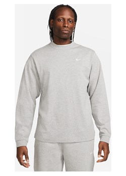 Męska koszulka z długim rękawem Nike Solo Swoosh - Szary ze sklepu Nike poland w kategorii T-shirty męskie - zdjęcie 170057561