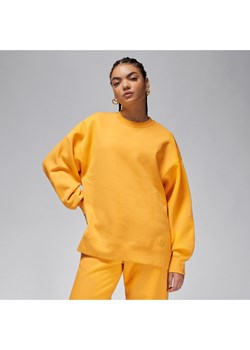 Damska bluza dresowa z półokrągłym dekoltem Jordan Flight Fleece - Żółty ze sklepu Nike poland w kategorii Bluzy damskie - zdjęcie 170057640