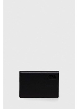 Diesel etui na karty skórzane kolor czarny ze sklepu ANSWEAR.com w kategorii Portfele męskie - zdjęcie 170058942