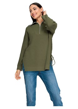 Heine Sweter w kolorze khaki ze sklepu Limango Polska w kategorii Swetry damskie - zdjęcie 170061403
