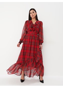 Mohito - Sukienka maxi w kratę - czerwony ze sklepu Mohito w kategorii Sukienki - zdjęcie 170062420