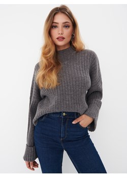 Mohito - Szary sweter oversize - szary ze sklepu Mohito w kategorii Swetry damskie - zdjęcie 170062430