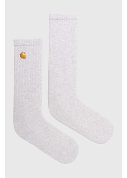 Carhartt WIP skarpetki Chase Socks męskie kolor szary I029421.00JXX ze sklepu PRM w kategorii Skarpetki męskie - zdjęcie 170064914