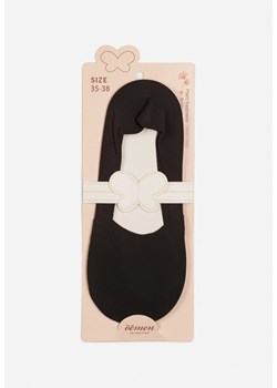 Czarne Bawełniane Skarpety Stopki Thesallia ze sklepu Born2be Odzież w kategorii Skarpetki damskie - zdjęcie 170069494