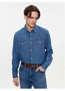Wrangler Koszula jeansowa Western 112350488 Niebieski Regular Fit ze sklepu MODIVO w kategorii Koszule męskie - zdjęcie 170072161