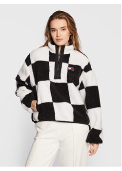 Tommy Jeans Kożuch Checkerboard DW0DW14305 Czarny Regular Fit ze sklepu MODIVO w kategorii Kożuchy - zdjęcie 170072270