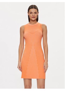 Guess Sukienka codzienna Allie W4RK20 Z2YN2 Pomarańczowy Slim Fit ze sklepu MODIVO w kategorii Sukienki - zdjęcie 170072371