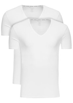 Calvin Klein Underwear Komplet 2 t-shirtów 000NB1089A Biały Slim Fit ze sklepu MODIVO w kategorii T-shirty męskie - zdjęcie 170072601