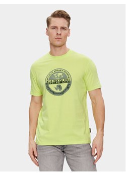 Napapijri T-Shirt S-Bollo NP0A4H9K Żółty Regular Fit ze sklepu MODIVO w kategorii T-shirty męskie - zdjęcie 170073622